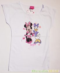 Disney Minnie és Daisy Kacsa Rövid Ujjú Póló (Fehér, Rózsa, Pink)(74-122cm)
