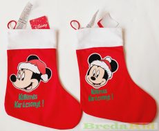 Disney Minnie Mickey Textil Mikulás Csizma (Karácsonyi) UTOLSÓ DARABOK