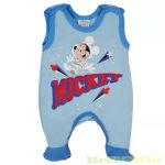   Disney Mickey Bébi Ujjatlan Rugdalózó (Űrhajós)(Világoskék, Középkék)(50-74cm)