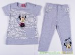   Disney Minnie Bébi Csipkés Hatású Rövid Ujjú Póló/Tunika és Leggings Szett (80cm, 1 év, Sötétszürke Legginggel) UTOLSÓ DARAB