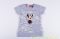 Disney Minnie Bébi Csipkés Hatású Rövid Ujjú Póló/Tunika és Leggings Szett (80cm, 1 év, Sötétszürke Legginggel) UTOLSÓ DARAB