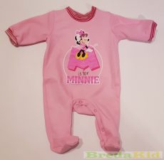 Disney Minnie Bébi Bolyhos Egybe Rugdalózó (Glitteres)(68cm, 6 hó, Rózsaszin, Pink)