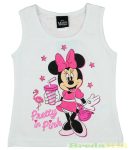   Disney Minnie Bébi Széles Pántú Trikó (Pink, Fehér, Rózsa)(Flamingós)(74cm, 80cm)