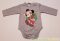 Disney Mickey Bébi Hosszú Ujjú Body (Karácsonyi)(74cm, 9 hó, Drapp) UTOLSÓ DARAB