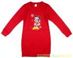   Disney Minnie Hosszú Ujjú Ruha (Karácsonyi)(Piros, Fekete)