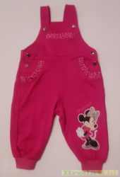 Disney Minnie Bolyhos Kantáros Nadrág (Pink, Rózsa, Szürke)(68cm, 86cm, 98cm, 104cm)
