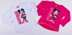  Disney Minnie Hosszú Ujjú Póló (Alul Csipkés)(Fehér, Rózsa, Pink)