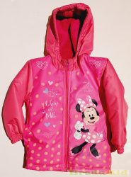 Disney Minnie Vízlepergetős Kapucnis Téli Kabát (Rózsa, Pink)