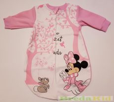 Disney Minnie Bébi Bolyhos Egybe Hálózsák (Nyuszis)(Pink, Rózsaszin)(80cm, 86cm, 92cm)