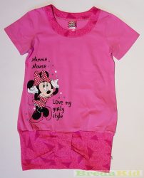 Disney Minnie Rövid Ujjú Póló/Tunika (128cm, 7 év, Rózsaszín) UTOLSÓ DARAB