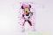 Disney Minnie Bébi Bolyhos Egybe Rugdalózó (Pöttyös Cicás)(50cm, Rózsaszín Lábfejes) UTOLSÓ DARAB