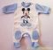 Disney Mickey Bébi Bolyhos Egybe Rugdalozó (50cm, 80cm, Foltos) UTOLSÓ DARABOK