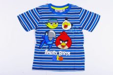 Angry Birds Csíkos Rövid Ujjú Póló (122cm, 6 év, kék) UTOLSÓ DARAB