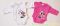 Disney Minnie Bébi Hosszú Ujjú Body (Elöl Gombolós)(Unikornis)(Pink, Fehér, Rózsa)(50-74cm)