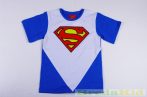   Superman Rövid Ujjú Póló (128cm, 7 év, Kék) UTOLSÓ DARAB