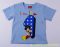Disney Mickey Bébi Szülinapos Rövid Ujjú Póló (86cm, 1-1,5 év, Kék, Fehér) UTOLSÓ DARABOK