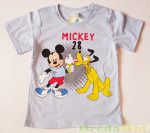  Disney Mickey (Plutó) Rövid Ujjú Póló (Világoskék, szürke)(74cm, 98cm) UTOLSÓ DARABOK