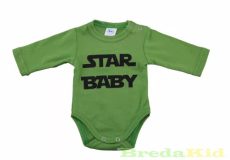 Unisex Feliratos Hosszú Ujjú Body (Star Baby)(56-98cm)