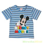   Disney Mickey Rövid Ujjú Póló (Csíkos, Egyszínű Kék, Szürke)(80-110cm)