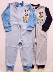 Disney Mickey Overál Pizsama (Világoskék, Kék, Szürke)