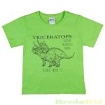 Fiú Dínós Rövid Ujjú Póló (Triceratops)(98-128cm)