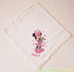   Disney Minnie Bébi Textilpelenka (70X70cm)(Nyuszi Mintás/Állatmintás)