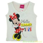   Disney Minnie Széles Pántú Trikó/Top (Fehér, Mályva, Rózsa, Pink)