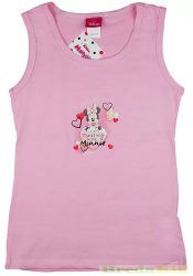 Disney Minnie Széles Pántú Trikó (Rózsaszín, Szürke, Fehér)(74-122cm)