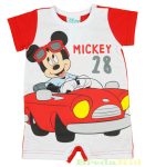   Disney Mickey (Plutó) Bébi Rövid Ujjú Napozó (56cm, 62cm, 74cm, Piros) UTOLSÓ DARABOK