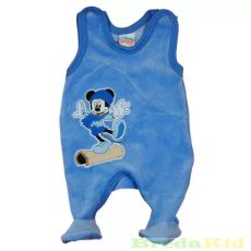 Disney Mickey Bébi Plüss Ujjatlan Rugdalózó (50-68cm, Kék)