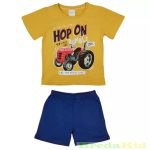   Fiú Traktor Mintás Együttes (Hop On)(Sárga, Kék, Zöld)(92-122cm)