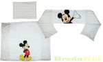   Disney Mickey 3 részes Ágynemű Garnitúra (Ezüst Csillagos)