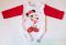 Disney Minnie Bébi Hosszú Ujjú Body (Karácsonyi Pöttyös, Egyszínű)(56cm, 0-3 hó) UTOLSÓ DARABOK