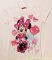 Disney Minnie Rövid Ujjú Póló (Virágos)(Fehér, Rózsa, Pink, Szürke)(86-122cm)