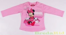 Disney Minnie Hosszú Ujjú Póló (Rózsaszín, Fehér, Pink, Szürke)