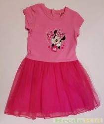 Disney Minnie Bébi Tüllős Rövid Ujjú Nyári Ruha (80cm, 1 év, Rózsaszín) UTOLSÓ DARAB