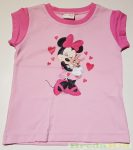   Disney Minnie Rövid Ujjú Póló (Nyuszis)(Fehér/Rózsa, Fehér/Pink, Rózsa/Pink)(74-116cm)