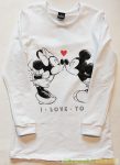 Disney Minnie és Mickey Hosszú Ujjú Póló/Tunika