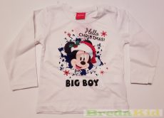 Disney Mickey Hosszú Ujjú Póló (Karácsonyi, Big Boy)(80cm, 86cm, 98cm) UTOLSÓ DARABOK