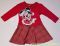 Disney Minnie Hosszú Ujjú Ruha (Karácsonyi)(Fehér/Piros, Piros)(74-128cm)