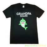 Férfi Mintás Rövid Ujjú Póló (Grandpa Shark)(M-XXL)