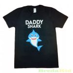 Férfi Mintás Rövid Ujjú Póló (Daddy Shark)(M, XL, XXL)