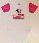   Disney Minnie Bébi Rövid Ujjú Body (Rózsa, Fehér/Pink)(62-92cm)