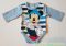 Disney Mickey Bébi Hosszú Ujjú Body (Csíkos)(56cm, 68cm, 74cm)
